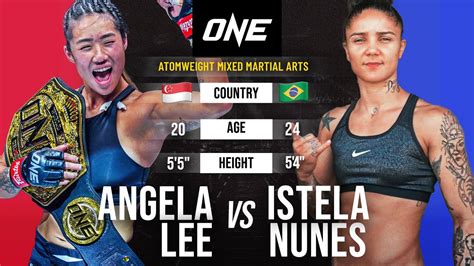 Angela Lee Vs Istela Nunes Full Fight Replay YouTube