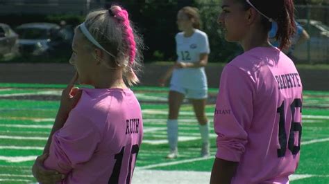 Ottawa Hills Soccer Dons Pink Uniforms For Breast Cancer Awareness Youtube