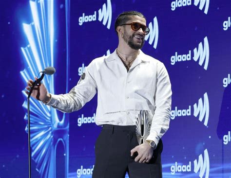 Th Glaad Media Awards Vanguard Award Recipient Bad Bunny Thanks