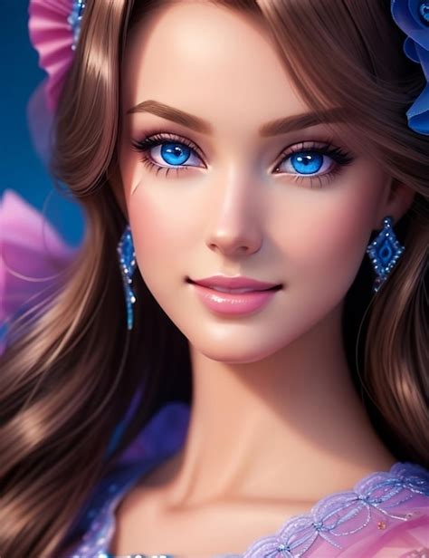 Premium Ai Image Beautiful Barbie Glamorous Realistic And Perfect