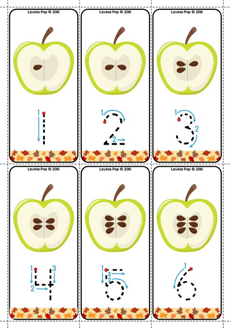 Apple Number Tracing Activity