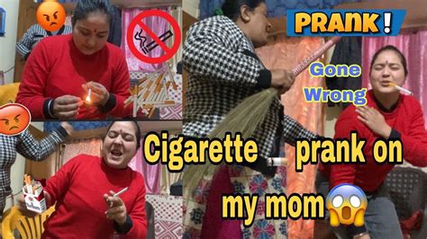 Cigarette🚬 Prank On Indian Mom Gone Wrong🚭😨 Shocking Reaction 😱