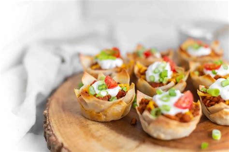 Wonton Taco Cups Easy Vegan