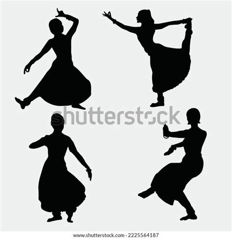 Cute Girl Dancing Silhouette Vector Art Stock Vector (Royalty Free ...