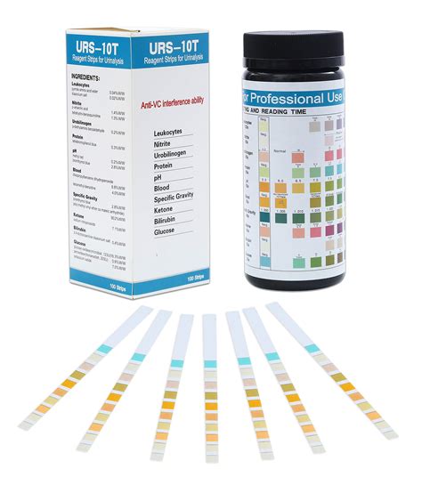 New 100 Strips URS 10T Urinalysis Reagent Strips Urinalysis To Monitor