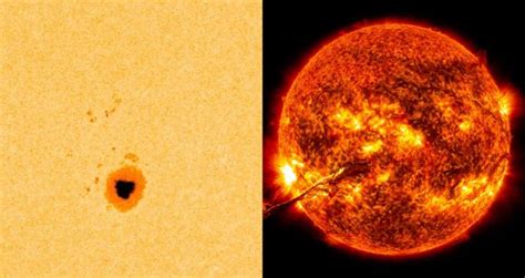 Mancha Solar Cuatro Veces El Tama O De La Tierra Causa Temor En