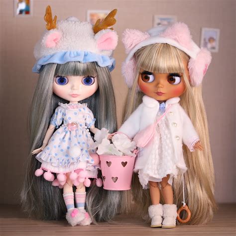 Icy Dbs Blythe Doll Matte Face Colorful Hair Nude Doll And Set Doll