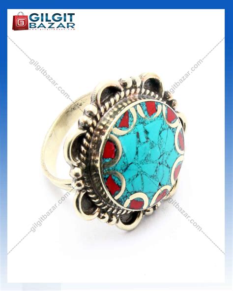 Feroza and Marjan Stone Antique Ring