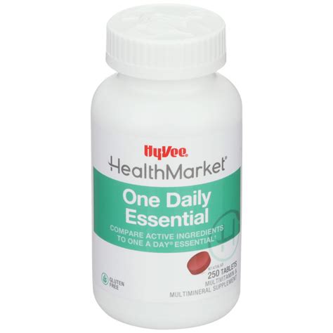 Hy Vee Healthmarket One Daily Essential Multivitamin Supplement Tablet Wholelotta Good