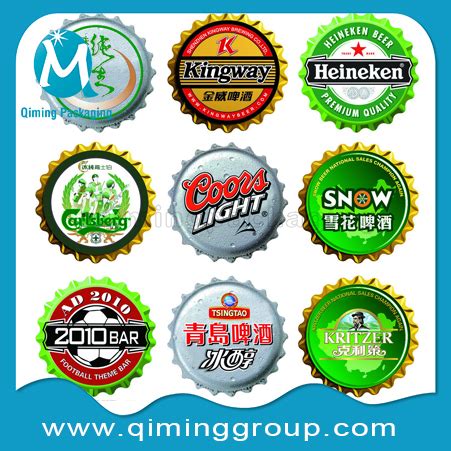 Beer Bottle Crown Caps Qiming Packaging Lids Caps Bungs Cans Pails