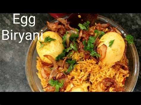 Egg Biryani In Cooker Egg Biryani In 10 Mins Egg Biryani Recipe