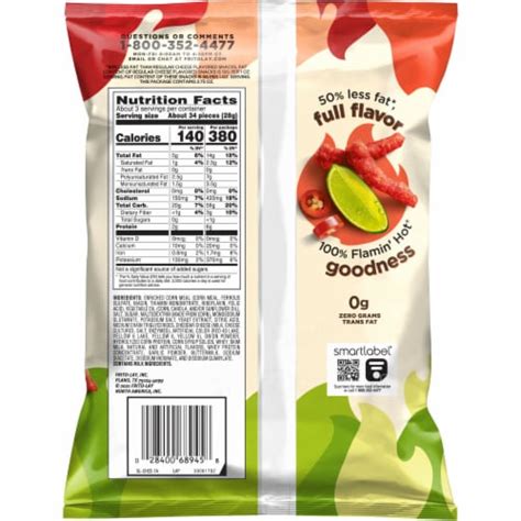Cheetos Baked Flamin Hot Limon Cheese Flavored Snacks Oz Kroger