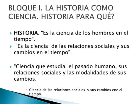 La Historia Como Ciencia Ppt