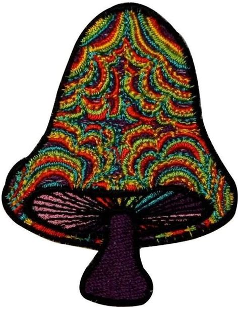 Magic Mushroom Psychedelic Hippie Shroom Embroidered Iron