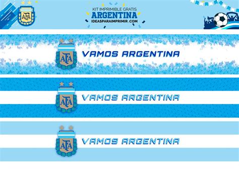 Gratis Super Kit Imprimible De Argentina Campe N Del Mundo