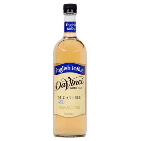 Davinci Gourmet 750 Ml English Toffee Sugar Free Coffee Flavoring Syrup