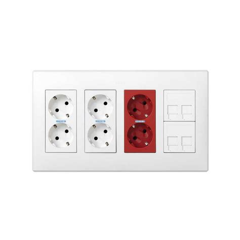 Surface Recessed Wall Box Kit 4 Double Elements Simon 500 Cima