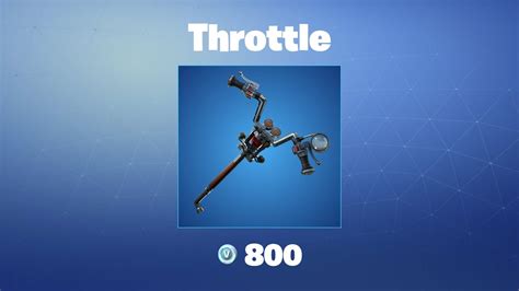 Throttle Fortnite Pickaxe YouTube