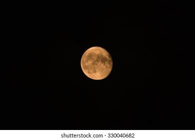 Full Moon Over Dark Black Sky Stock Photo Shutterstock