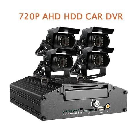 Free Shipping G Sensor H Hdd Ch P Ahd Car Dvr Video Recorder