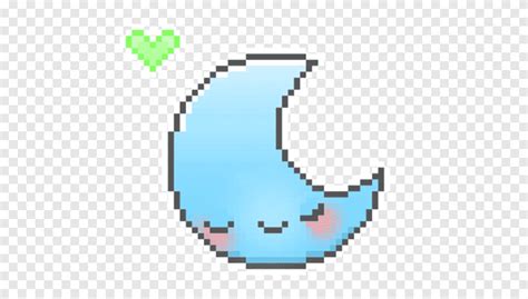 Descarga gratis pixel art avatar pixel luna azul ángulo png