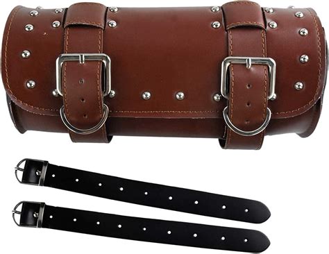 Yhmtivtu Motorrad Lenker Tasche Rolle Werkzeugtasche Pu Leder