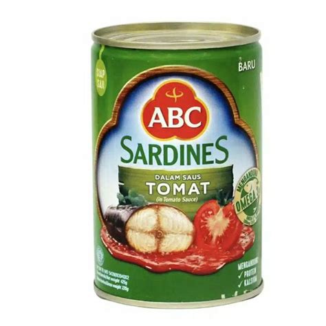 Jual Sarden ABC 425 Gr Sardines ABC Kaleng Shopee Indonesia