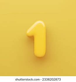 shiny yellow number    royalty  licensable stock