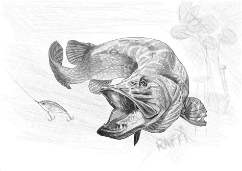 Largemouth Bass Drawing At Explore Collection Of