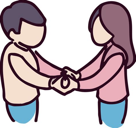 Lovers Are Holding Hands Together Png Graphic Clipart Design 23485852 Png