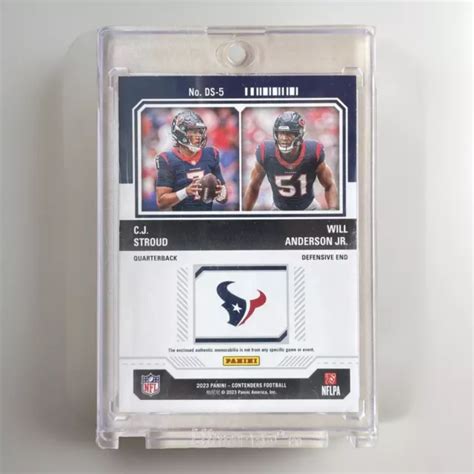 2023 PANINI CONTENDERS CJ Stroud Will Anderson Double Recrue Patch