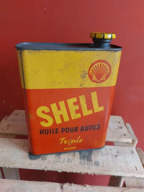 Ancien Bidon D Huile Shell Triple Vide Tat Voir Photos Eur