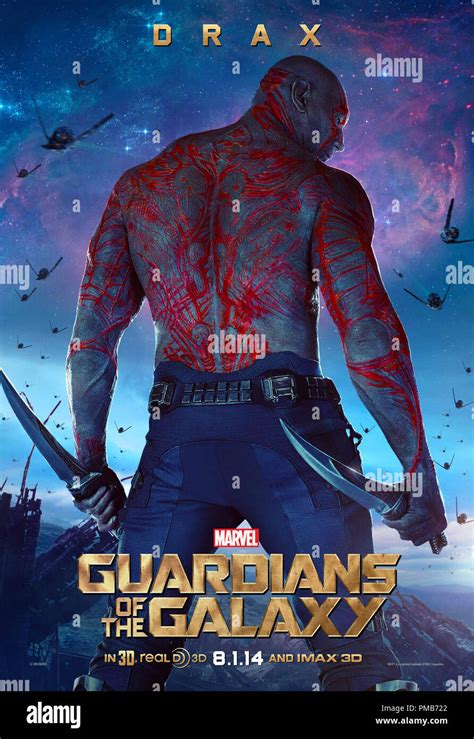 Marvel's Guardians Of The Galaxy Poster - Drax Stock Photo - Alamy