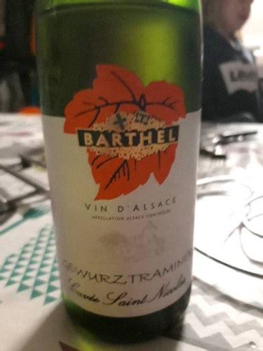 Domaine Barthel Cuv E Saint Nicolas Gew Rztraminer Vivino Australia