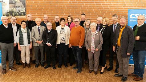 CSU Kreisverband Schweinfurt zeichnet langjährige Mitglieder aus