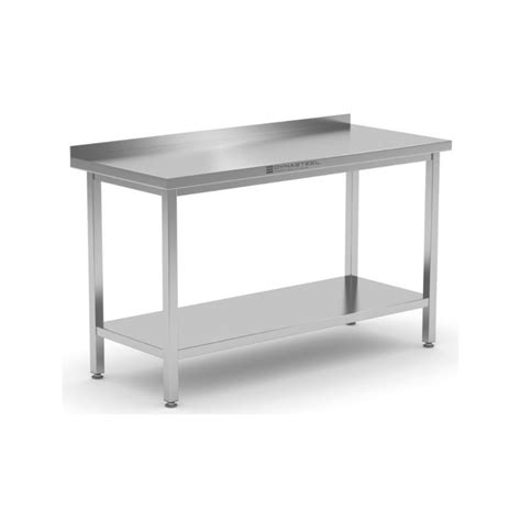 Table Inox Avec Dosseret Et Etag Re X Mm Dynasteel Work