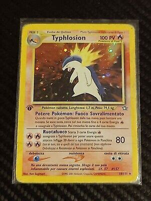 Pok Mon Tcg Typhlosion Neo Genesis Holo St Edition Holo Rare Ebay