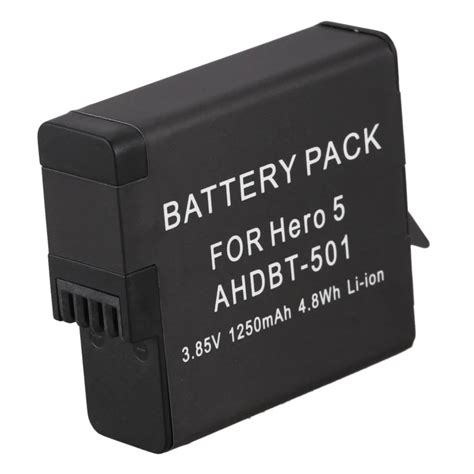 IG 1250mAh AHDBT 501 Hero5 5 Preto Da Bateria Para GoPro Hero Bateria