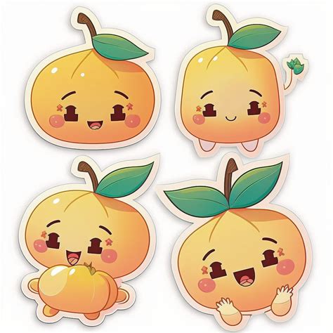 Peach Digital Stickers 80 Sticker-pack Kawaii Instagram Twitch Emotes PNG Stickers - Etsy