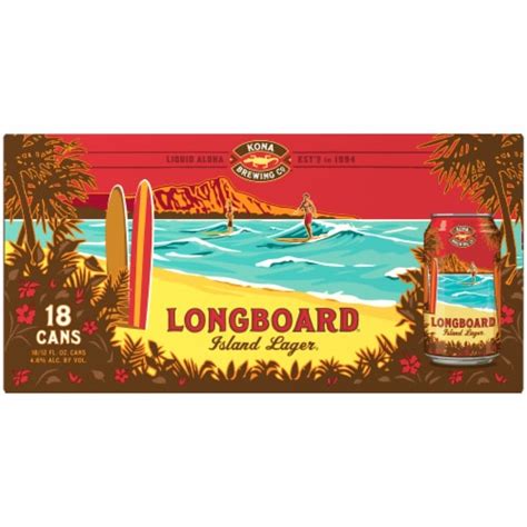 Kona Brewing Co Longboard Island Lager Beer 18 Pk 12 Fl Oz Kroger