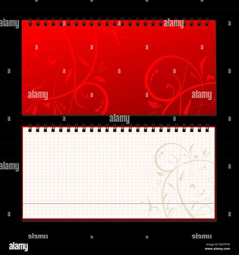 Notebook cover and page for your design Stock Vector Image & Art - Alamy