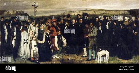 Gustave Courbet Un Entierro En Ornans Un Funeral En Ornans Pintura