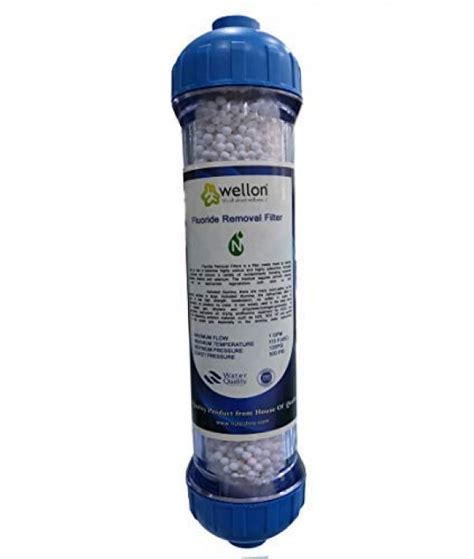 Wellon Fluoride Removal Filter For Remove Fluoride And Convert Tap Water Into Alkaline Water