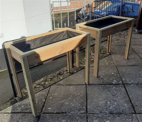 Decking Garden Troughs Planters with wheelchair access - Garden Troughs