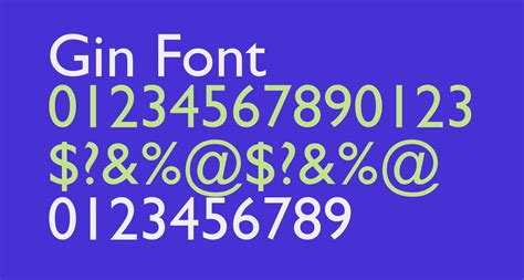 Gin Free Font What Font Is