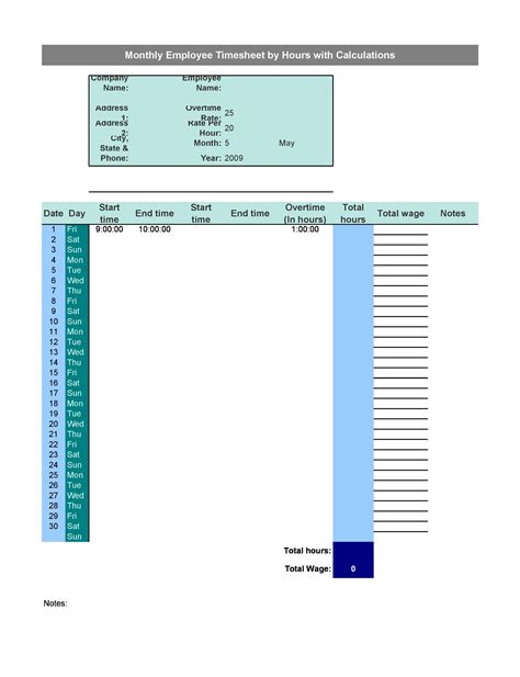 40 Free Timesheet Templates [in Excel] ᐅ TemplateLab