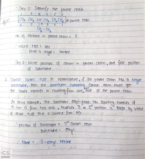 Nomenclature of Saturated Hydrocarbons | Class Eleven Chemistry