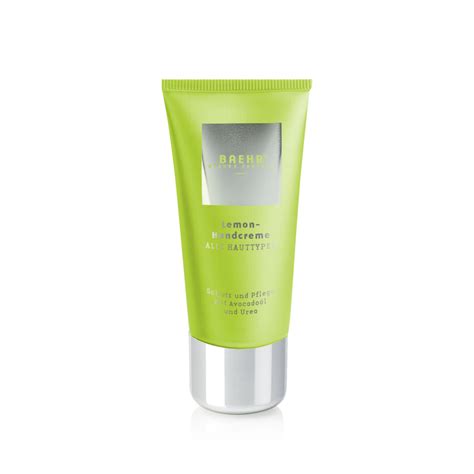 Baehr Beauty Concept Lemon Handcreme Mit Avocad L Und Urea