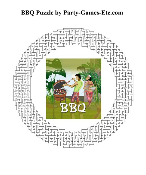 BBQ Party Games, Free Printable Games and Activities for a Theme ...