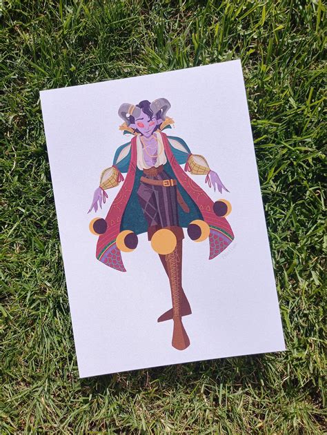 Mollymauk Tealeaf Critical Role Campaign 2 Art Print A5 Etsy